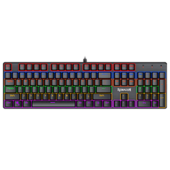 Keyboard USB Gaming Redragon SW-2190-K608 Rainbow Blue Black Red - King Tech