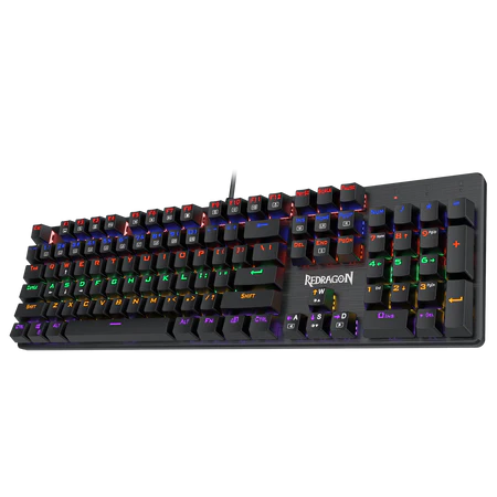 Keyboard USB Gaming Redragon SW-2190-K608 Rainbow Blue Black Red - King Tech