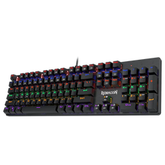 Keyboard USB Gaming Redragon SW-2190-K608 Rainbow Blue Black Red - King Tech