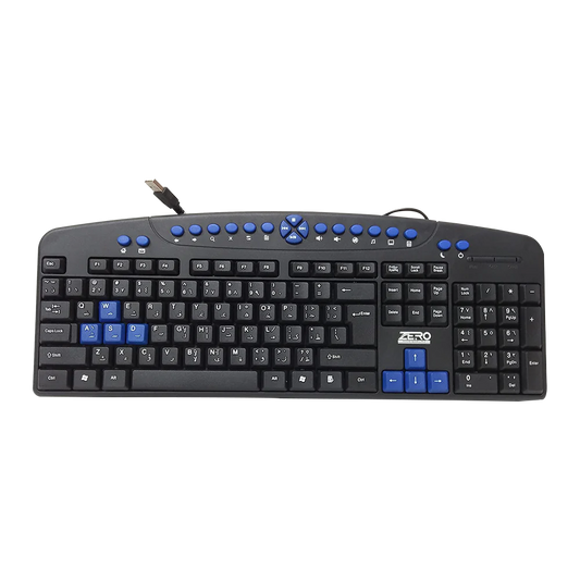 Keyboard USB Zero ZR-2608 M M - King Tech