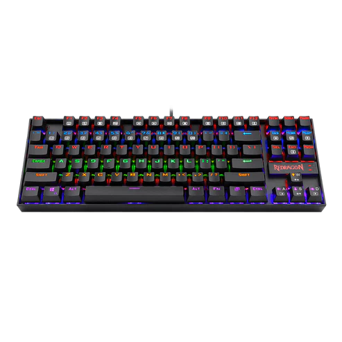 Keyboard Wired Gaming Mechanical Redragon K552 Kumara Rainbow TKL