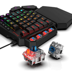 Keypad Gaming Mechanical Redragon Diti K585 One-Handed RGB Macro (Blue Switch) - King Tech
