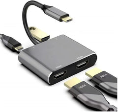Lavvento CV152 Type-C Hub - Dual HDMI - USB - Type-C Charging