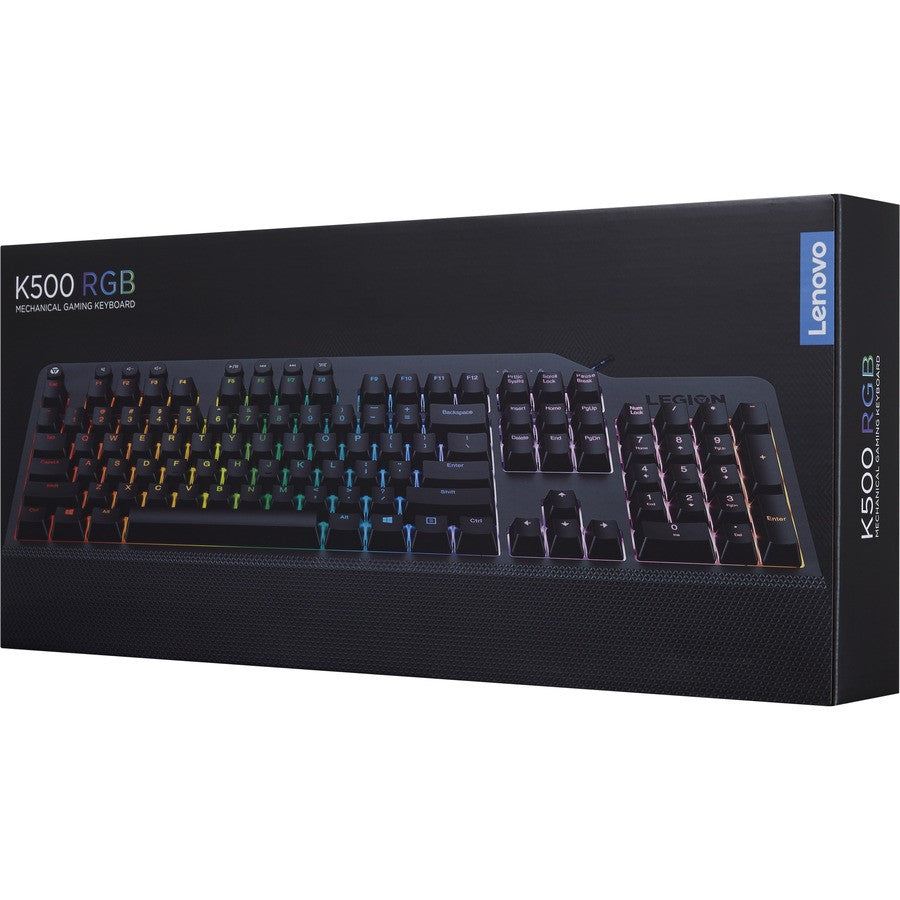 Lenovo Legion K500 RGB Mechanical Gaming Keyboard | Red Mechanical Switches - Anti-Ghosting - 16.8M RGB - Iron Gray
