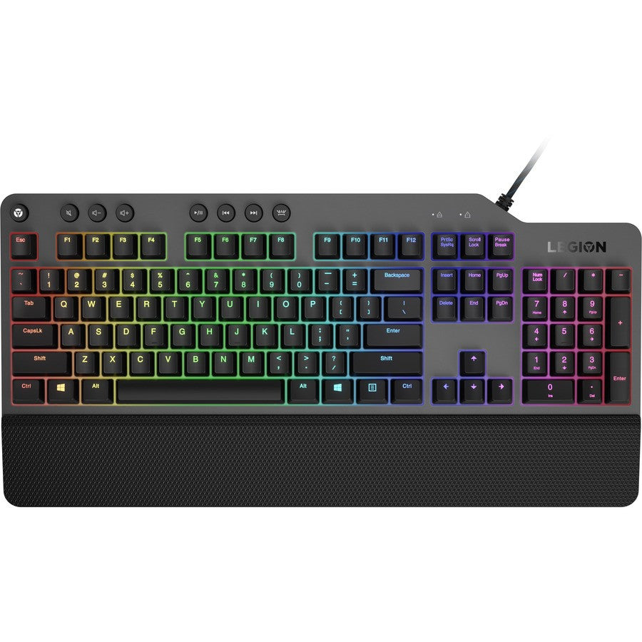 Lenovo Legion K500 RGB Mechanical Gaming Keyboard | Red Mechanical Switches - Anti-Ghosting - 16.8M RGB - Iron Gray