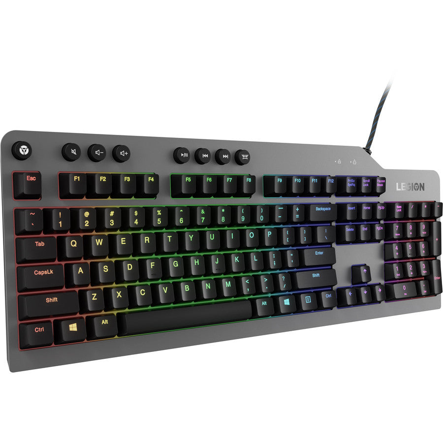 Lenovo Legion K500 RGB Mechanical Gaming Keyboard | Red Mechanical Switches - Anti-Ghosting - 16.8M RGB - Iron Gray