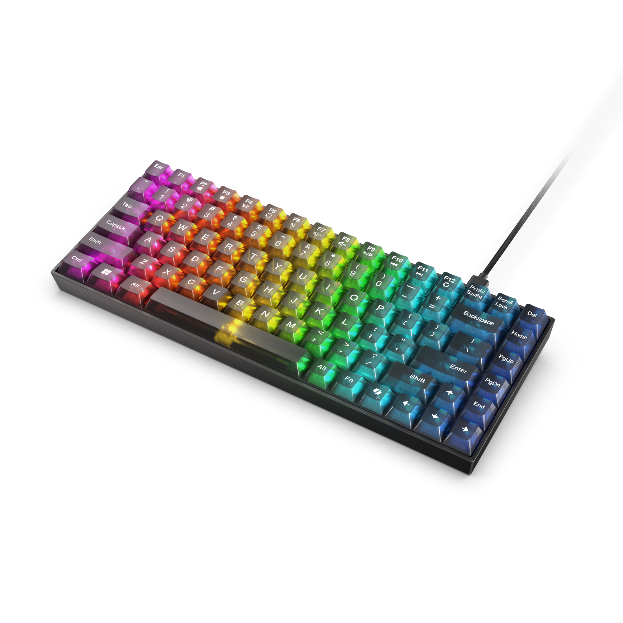 Lenovo Legion K510 Mini Pro Gaming Mechanical Keyboard - Arabic/English | 75% Compact - Hot-Swappable Tactile Switches - Per-Key RGB