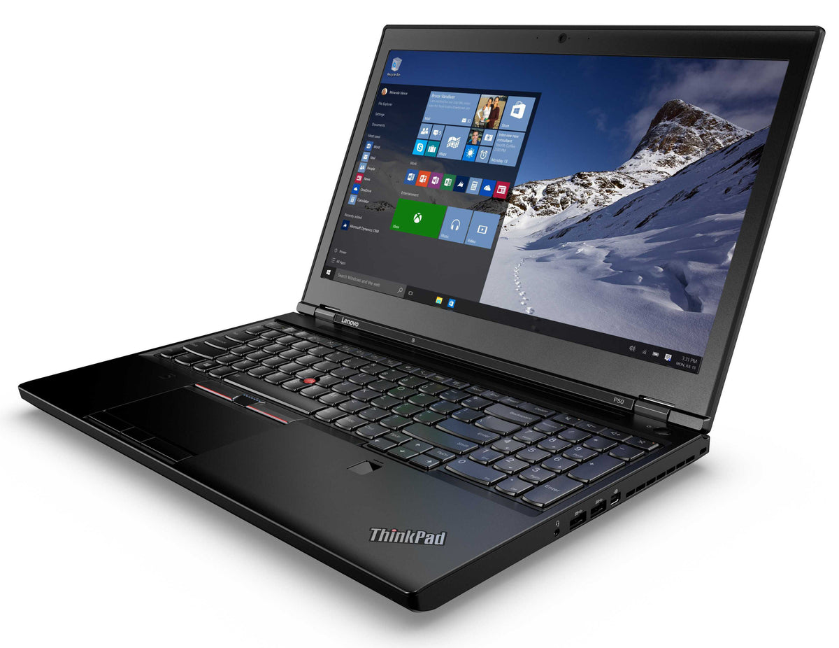 Lenovo ThinkPad P50 Mobile Workstation | Intel Core i7-6820HQ - 16GB DDR4 - 512GB M.2 SSD - NVIDIA Quadro M1000M 4GB - 15.6" (Used)