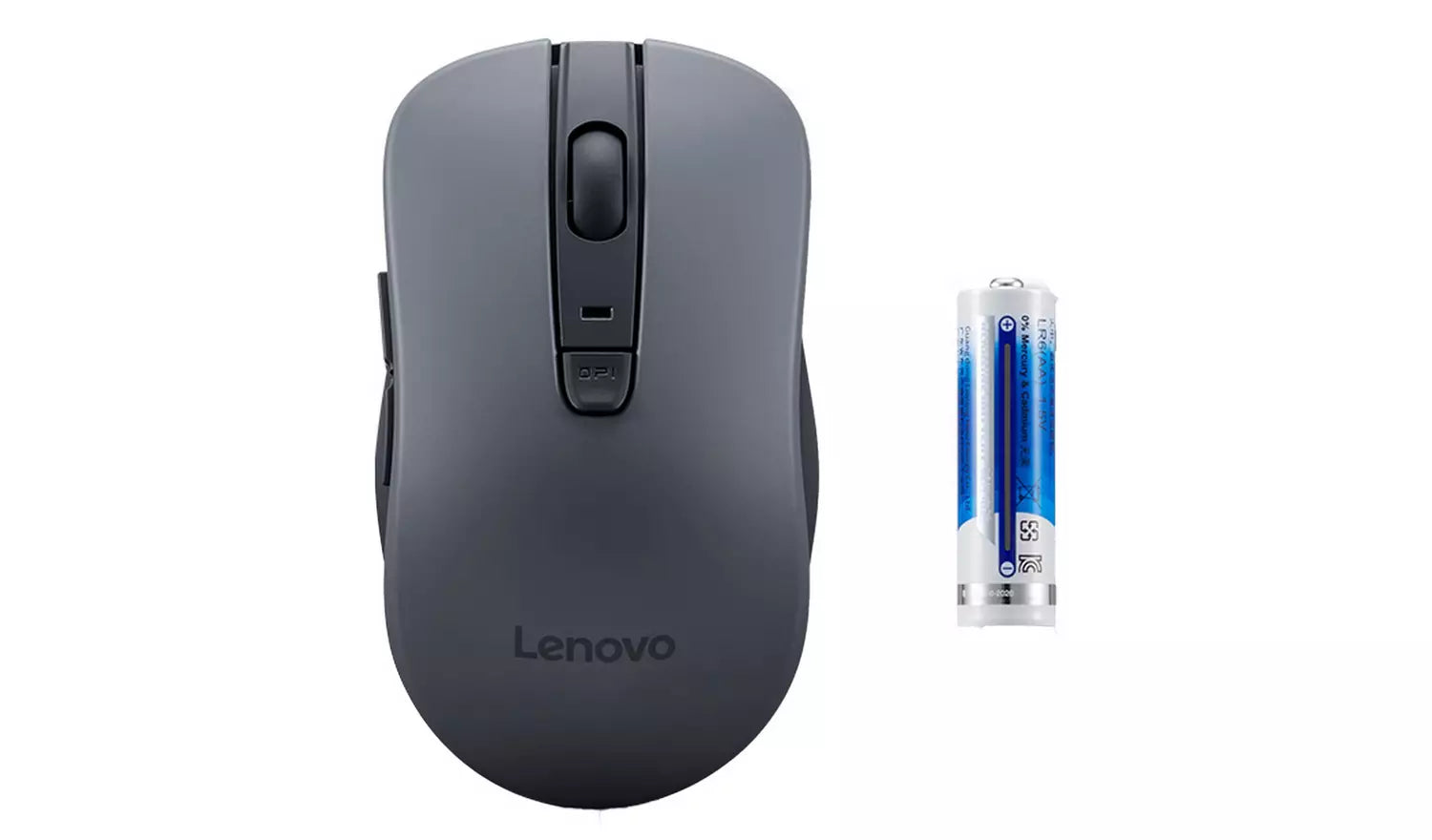 Lenovo WL310 Bluetooth Silent Mouse - Grey | Bluetooth 5.0 - Adjustable DPI (800/1200/1600) - 5 Buttons