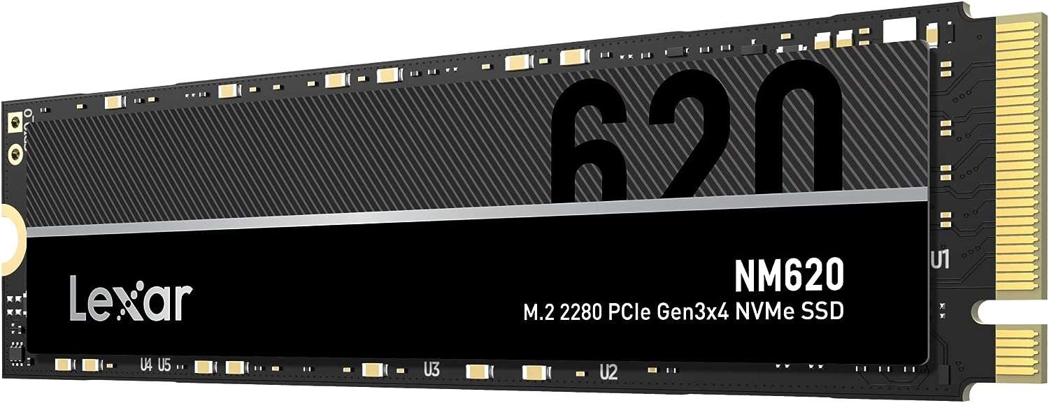 محرك أقراص الحالة الصلبة Lexar NM620 بسعة 500 جيجابايت من نوع M.2 NVMe