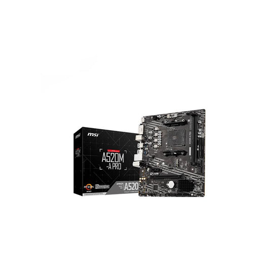 اللوحة الأم MSI A520M-A PRO (AMD A520، AM4، Micro-ATX، DDR4)