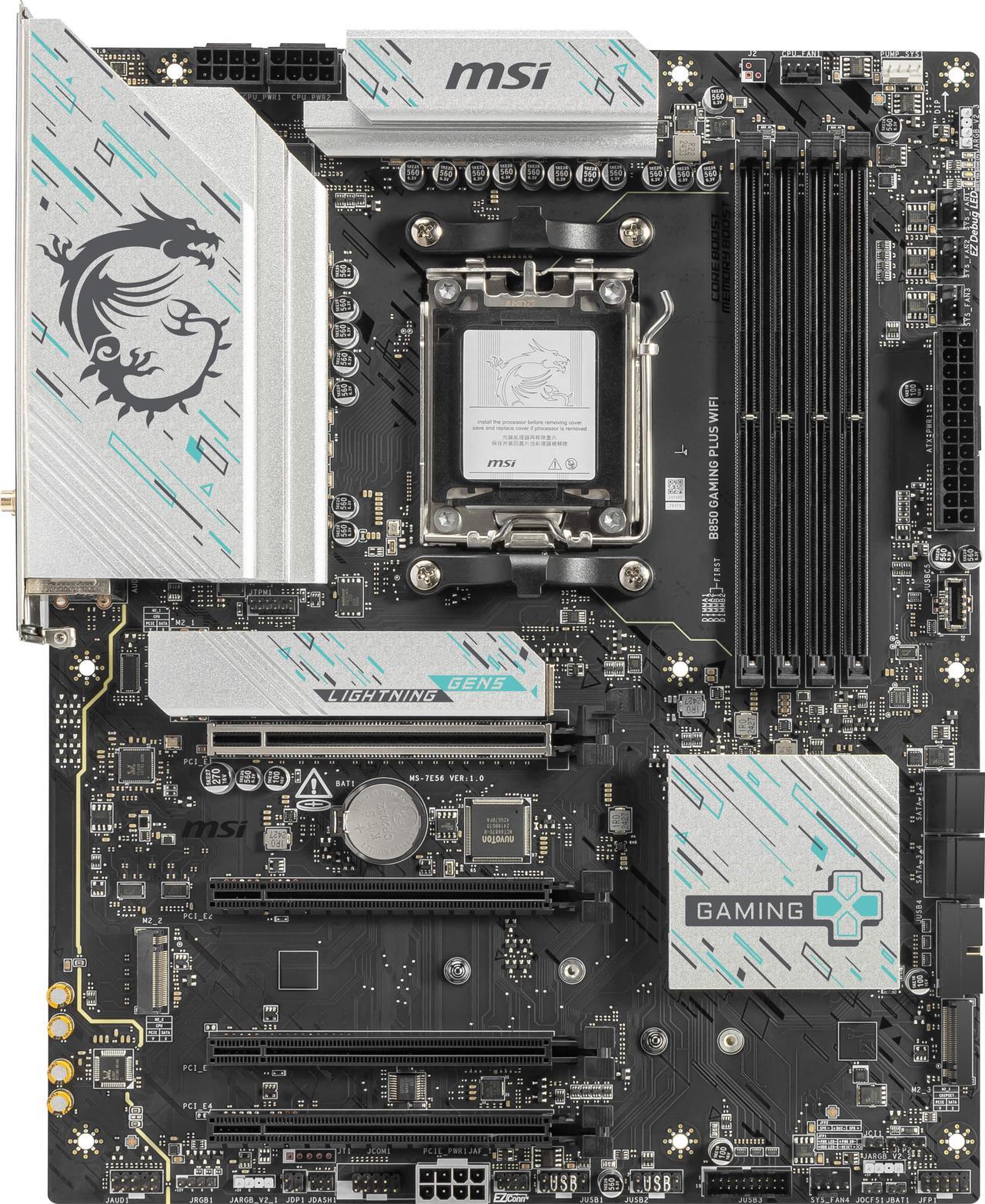 اللوحة الأم MSI B850 GAMING PLUS WIFI AM5 ATX