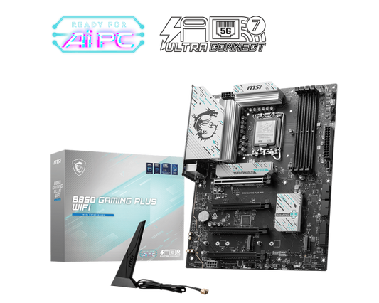 اللوحة الأم MSI B860 GAMING PLUS WIFI LGA1851 ATX