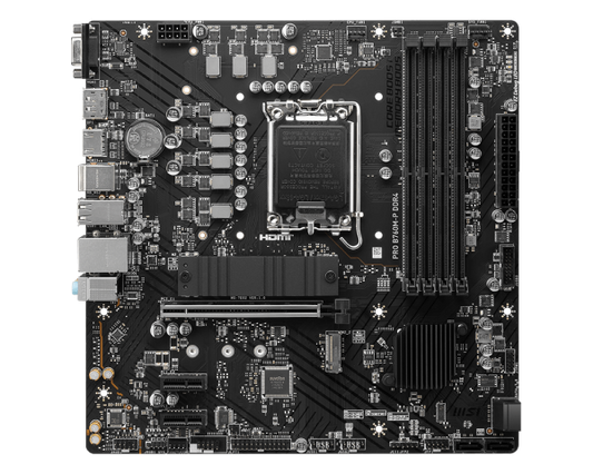 اللوحة الأم MSI PRO B760M-P (Intel B760، LGA1700، Micro-ATX، DDR4)