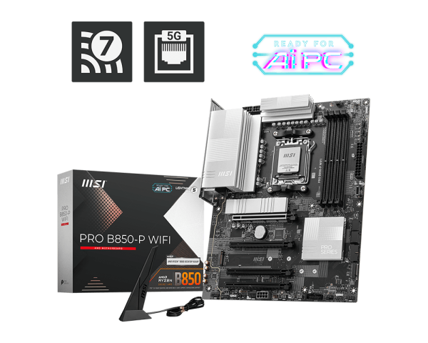 اللوحة الأم MSI PRO B850-P WIFI AM5 ATX