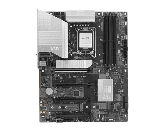 لوحة أم MSI PRO B860-P واي فاي DDR5 LGA1851 ATX