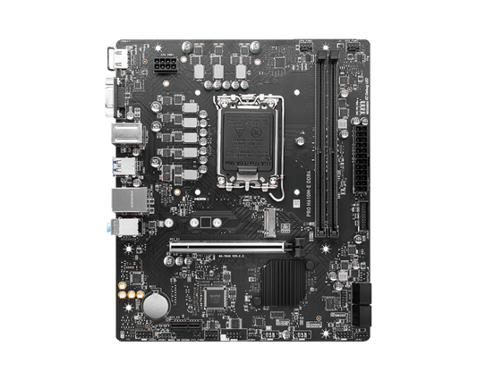 اللوحة الأم MSI PRO H610M-E DDR4 LGA1700 Micro-ATX