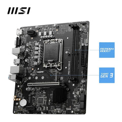 اللوحة الأم MSI PRO H610M-E (Intel H610، LGA1700، Micro-ATX، DDR5)