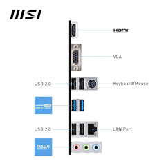 اللوحة الأم MSI PRO H610M-E (Intel H610، LGA1700، Micro-ATX، DDR5)
