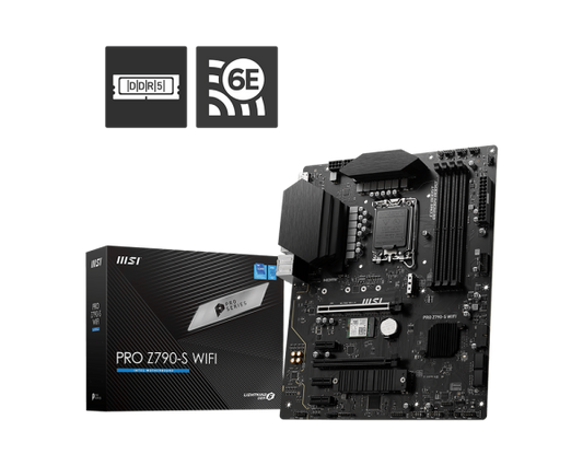 لوحة أم MSI PRO Z790-S واي فاي LGA1700 ATX DDR5