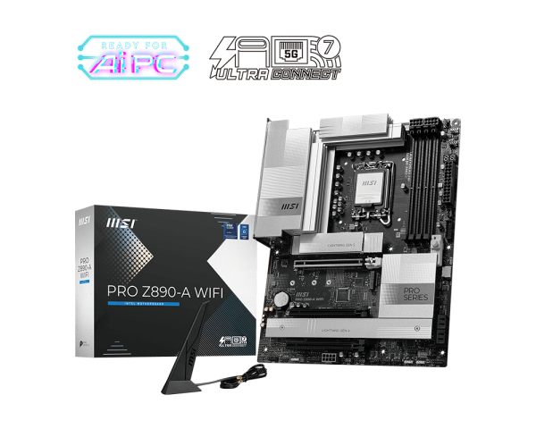 اللوحة الأم MSI PRO Z890-A WIFI (Intel Z890، LGA1851، ATX، DDR5)