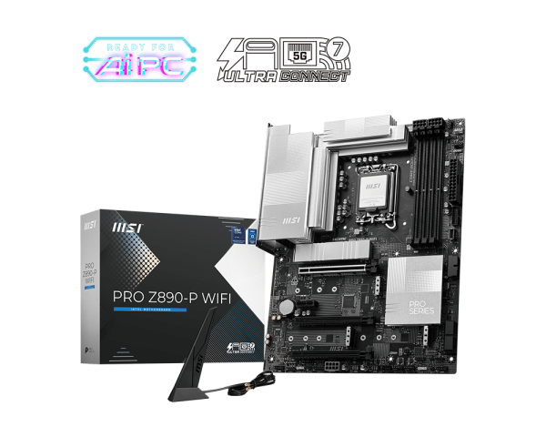 اللوحة الأم MSI PRO Z890-P WIFI (Intel Z890، LGA1851، ATX، DDR5)