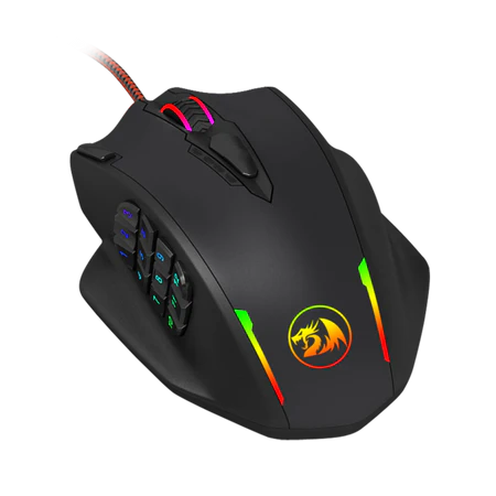 ماوس ألعاب Redragon Impact M908 MMO Laser 12400 DPI RGB