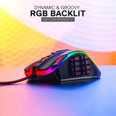 Mouse Gaming Redragon Legend M990 Laser 24000 DPI MMO - King Tech