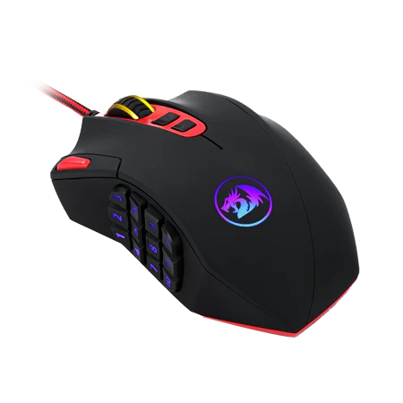 ماوس ألعاب Redragon Perdition M901-1 MMO RGB سلكي بدقة 24000 نقطة في البوصة