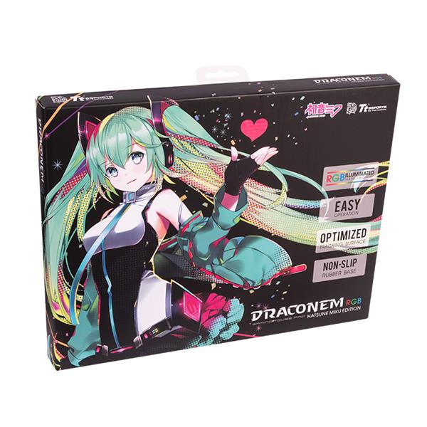 Mousepad Tt eSPORTS DRACONEM RGB (Snowmiku Edition) - King Tech