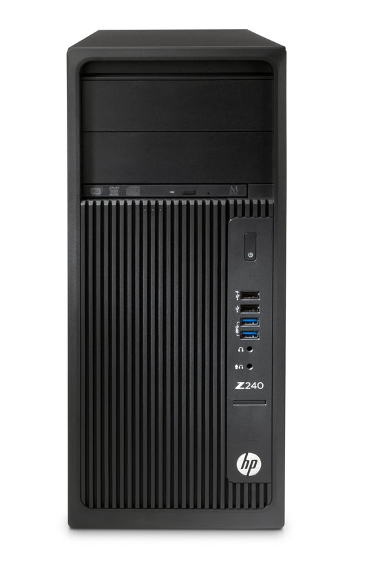 برج كمبيوتر HP Z240 | معالج Intel i5-6500 - ذاكرة وصول عشوائي DDR4 سعة 8 جيجابايت - بطاقة رسومات Intel HD 530 (مستعمل)