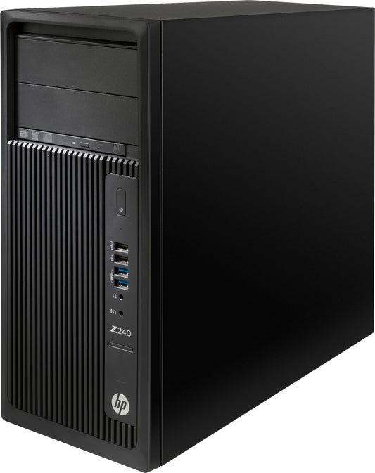 برج كمبيوتر HP Z240 | معالج Intel i5-6500 - ذاكرة وصول عشوائي DDR4 سعة 8 جيجابايت - بطاقة رسومات Intel HD 530 (مستعمل)