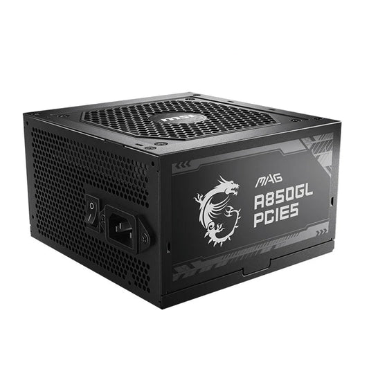 مزود الطاقة MSI MAG A850GL PCIE5 (850 واط، 80+ ذهبي، معياري بالكامل، ATX 3.0)