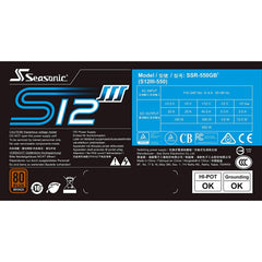 Power Supply Seasonic S12III (550W, 80+ Bronze) - King Tech