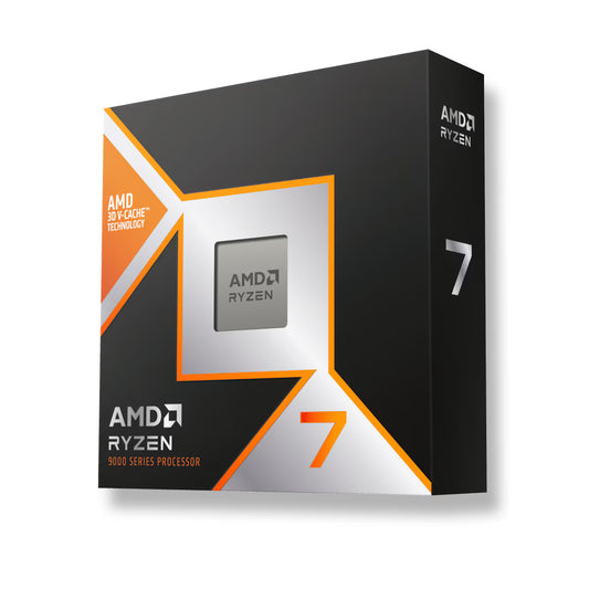 معالج AMD Ryzen 7 9800X3D (ثماني النواة، 16 خيطًا، ذاكرة تخزين مؤقتة من المستوى الثالث سعة 96 ميجابايت، AM5، معبأ)