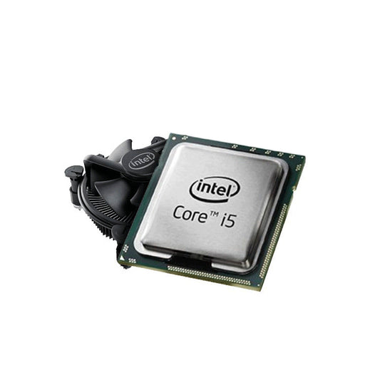 معالج Intel Core i5-10400F (سداسي النواة، 12 خيطًا، 4.3 جيجاهرتز توربو، LGA1200، صينية + مروحة)