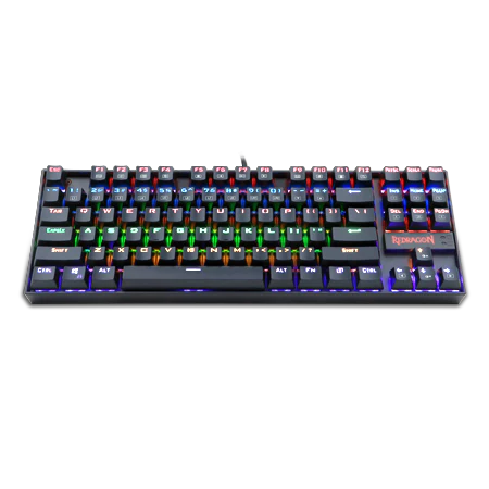 Redragon K552P-KS Kumara Wireless Mechanical TKL Gaming Keyboard - Tri-Mode, RGB, Blue Switches