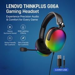 Lenovo G86A Gaming Headset with USB and 3.5mm Jack