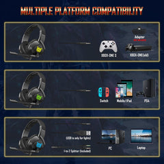 ONIKUMA K19 RGB Gaming Headset with Microphone