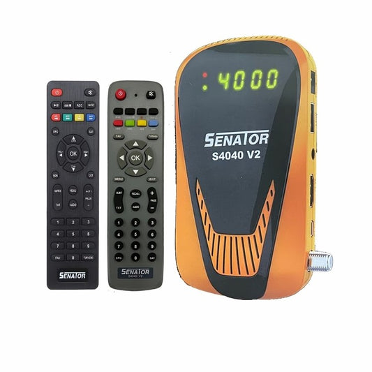 Senator S4040 V2 Digital Satellite Receiver with 2 Remotes - 3 Years Subscription