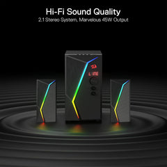 Speakers Gaming Redragon Anvil Pro GS520-PRO 2.1 RGB Subwoofer - King Tech