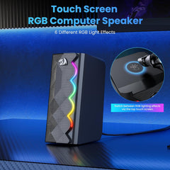 Speakers Gaming Redragon Rhapsody GS522 2.0 RGB Touch (USB/Aux) - King Tech