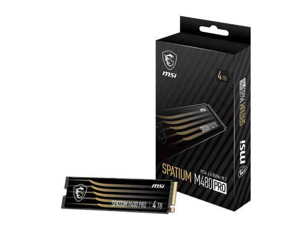 SSD MSI SPATIUM M480 PRO PCIe 4.0 NVMe M.2 4TB