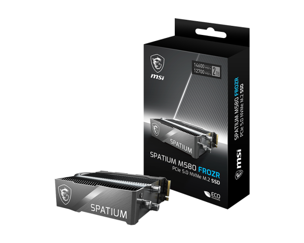 SSD MSI SPATIUM M580 FROZR PCIe 5.0 NVMe M.2 2TB
