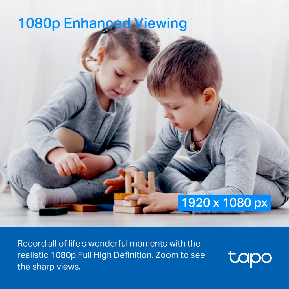 كاميرا أمان منزلية TP-Link Tapo C200 Pan/Tilt Wi-Fi - 2 ميجابكسل 1080 بكسل