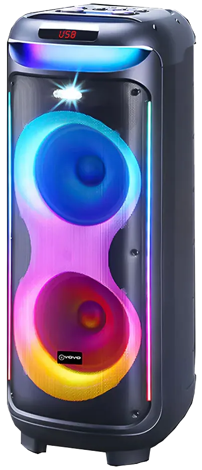 Vovo V-1175 Multimedia Bluetooth Speaker - Double 10 Inch