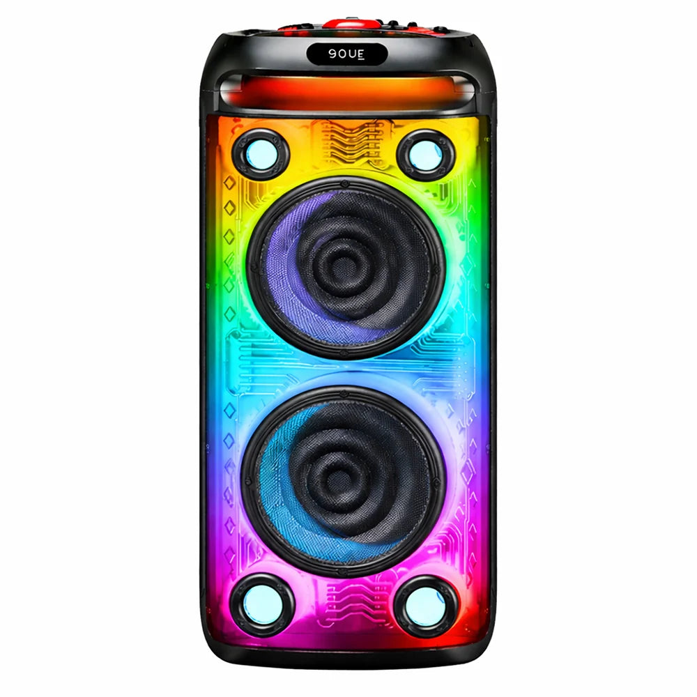 Vovo V-2880 Rechargeable Multimedia Bluetooth Speaker - Double 8 Inch