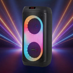Vovo V-2895 Rechargeable Multimedia Bluetooth Speaker - Double 8 Inch