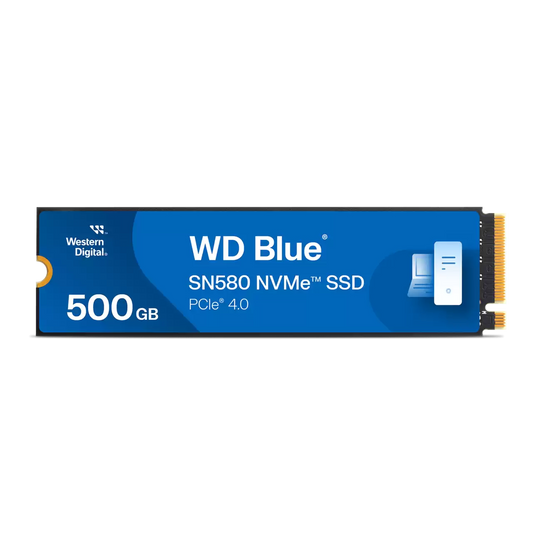 WD Blue SN580 500GB PCIe 4.0 M.2 Internal NVMe SSD